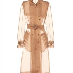 Maison Margiela Womens Coats Organza trench coat